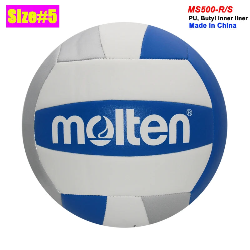 Balón de Voleibol Molten Original, Tamaño Estándar 5, Tamaño 4, PU de Alta Calidad  Balones de Voleibol para Entrenamiento en Interiores y Exteriores