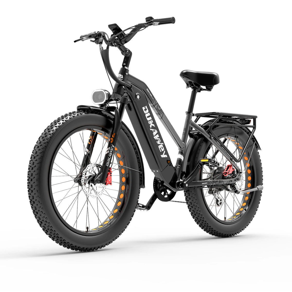 Bicicleta eléctrica LANKELEISI DM530, motor sin escobillas de 1000 W, batería de litio de 52 V 20 AH, neumáticos gruesos de 26 pulgadas, velocidad de 52 km/h, bicicleta eléctrica de montaña todoterreno para nieve