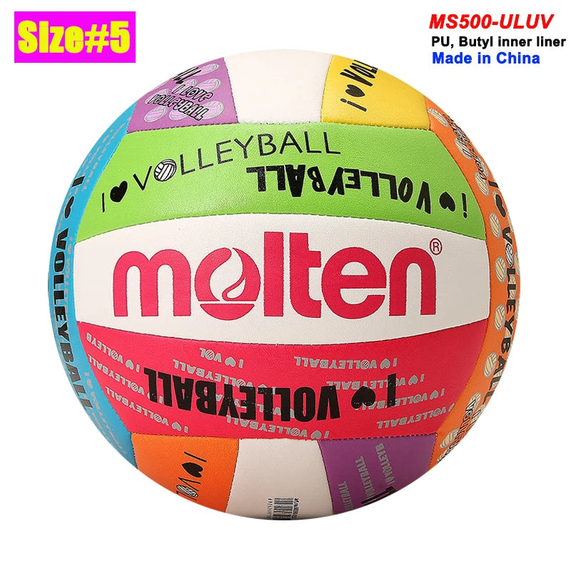 Balón de Voleibol Molten Original, Tamaño Estándar 5, Tamaño 4, PU de Alta Calidad  Balones de Voleibol para Entrenamiento en Interiores y Exteriores