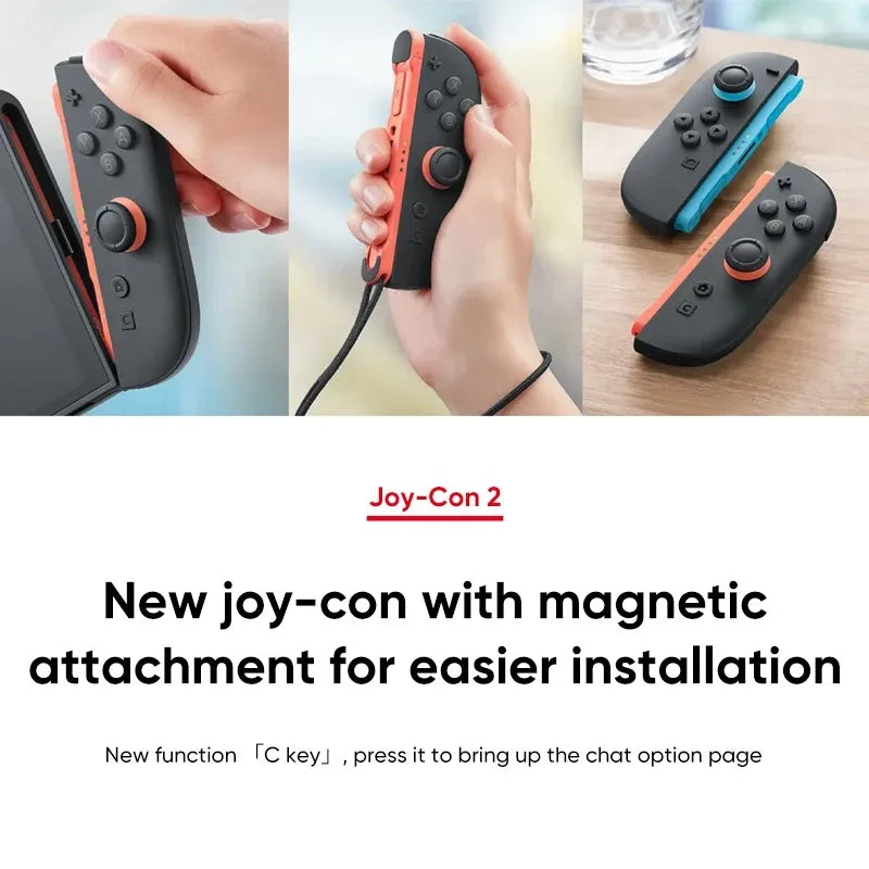 Consola de Videojuegos Portátil Nintendo Switch 2 de 7.9 Pulgadas y 120 Hz con Joy-Con 2 HDR, Modo TV Magnético, Consola de Mano