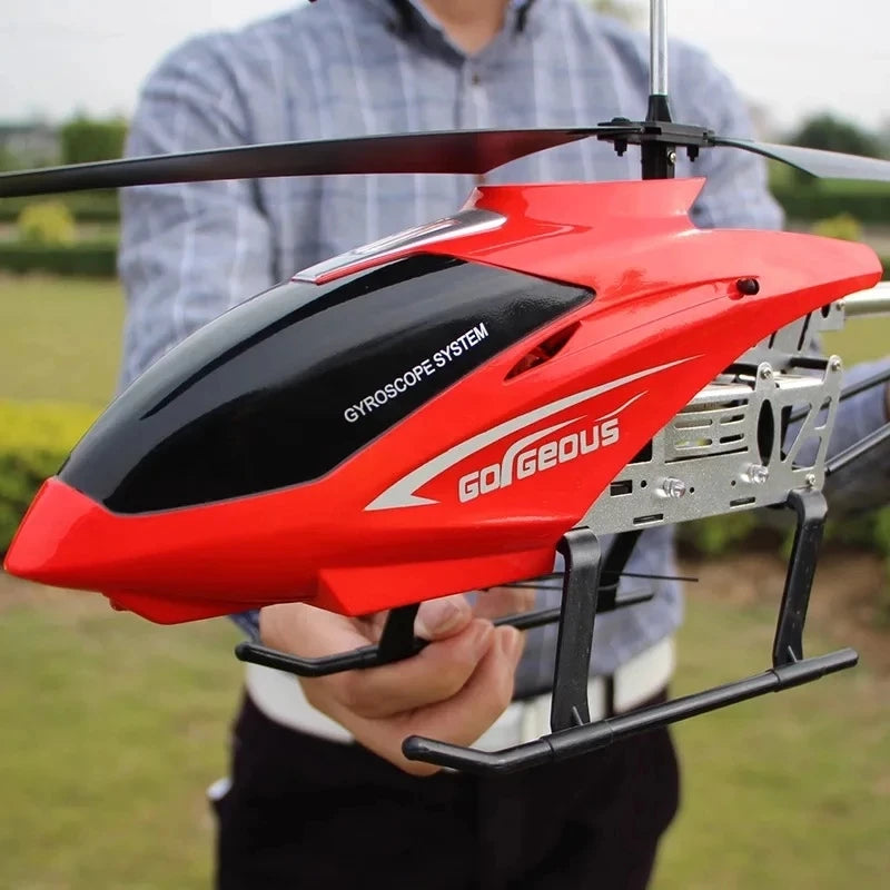 Nuevo helicóptero Rc 3.5CH 80cm avión grande Extra duradero con luces LED aleación para exteriores helicópteros RC distancia de Control 100m