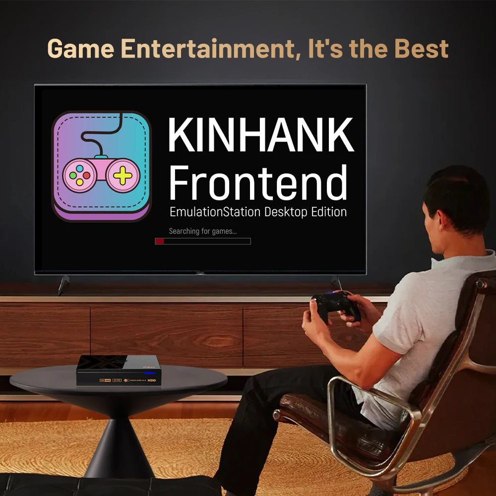 Kinhank Super Console X5 PRO Retro Video Game Consoles Plug and Play 320G/4T with 10000+ Games for PS2/WII/SS/DC/N64/MAME