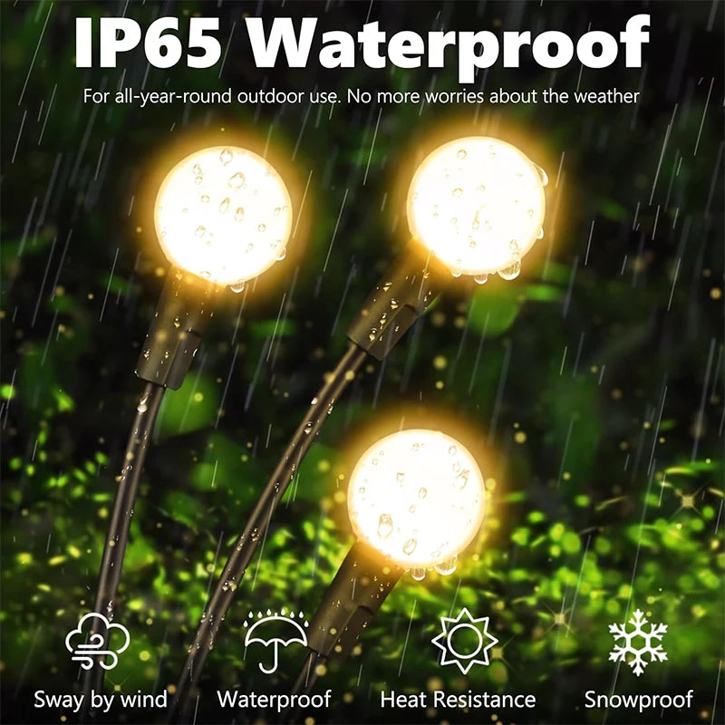 Lámpara solar LED de luciérnaga para exteriores, oscilante e impermeable, para decoración de patios, senderos, jardines y paisajes