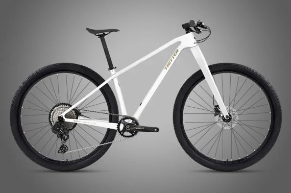 Horquilla rígida de fibra de carbono para bicicleta TWITTER, eje pasante BOOST, freno de disco, 148 mm, MTB 12S/13S/24S, bicicleta de montaña de fibra de carbono de 27.5/29er