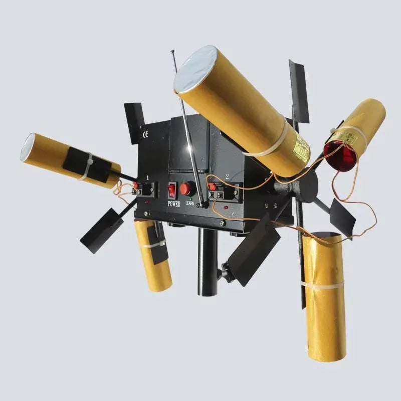 Máquina de Chispas Frías de Doble Rueda para Pirotecnia, Bodas, Eventos, Festivales, con Control Remoto