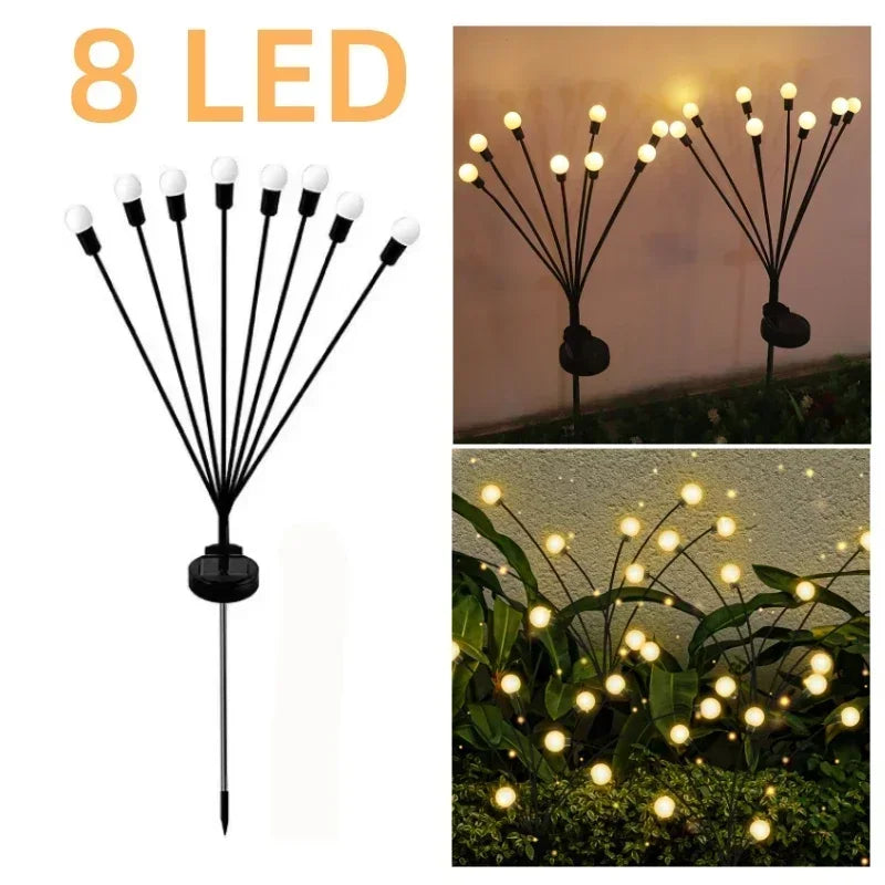 Luces solares LED para exteriores, luces solares para césped con forma de seta, impermeables, para fiestas, Patio, camino, lámpara de medusas para decoración de jardín