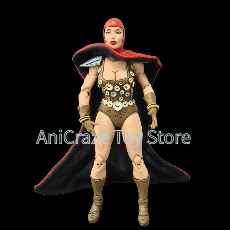 Figura de acción y estatua de colección TMNT NECA, reportera con ropa amarilla, Splinter y soldado del Clan del Pie en blanco y negro, modelo de juguete, regalo