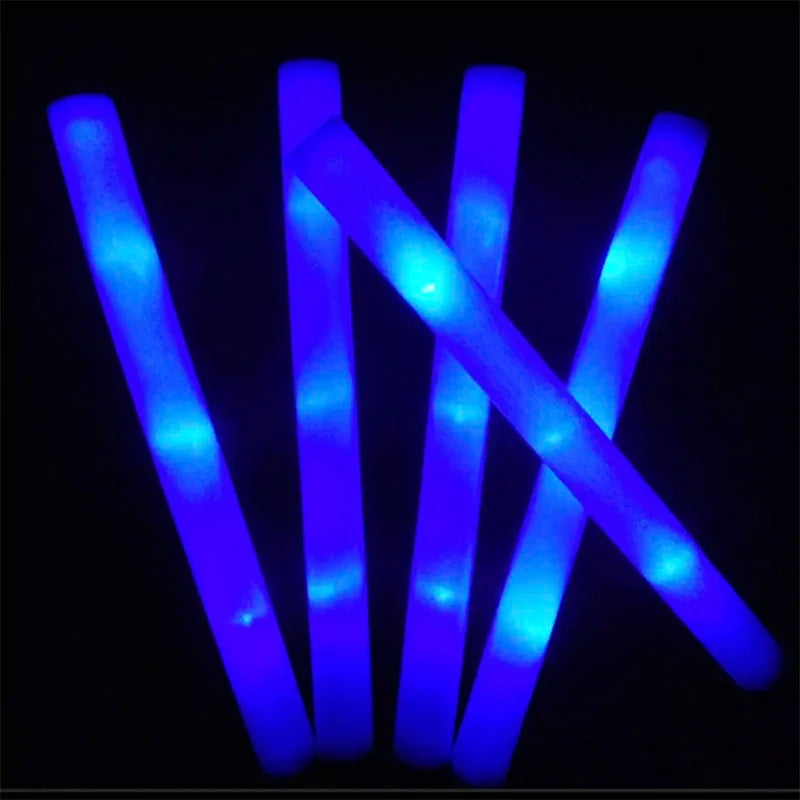 12/15/30/60 Uds. Barras luminosas LED a granel coloridas RGB barra de espuma brillante tubo de animación luz oscura para suministros de fiesta de boda de cumpleaños de Navidad