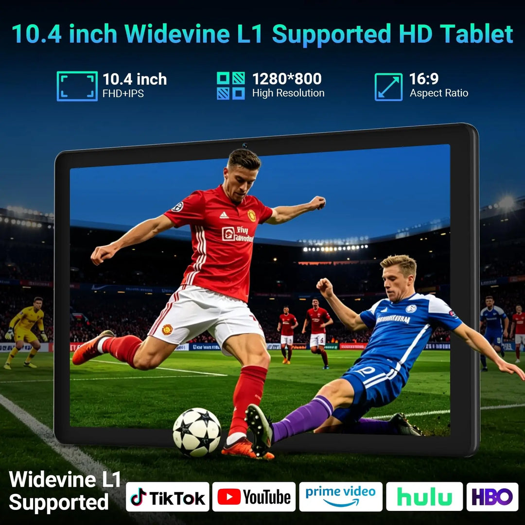 Tableta KB1001L de 10.1 pulgadas con Android 16, RAM máxima de 24GB (3GB+21GB), ROM de 64GB, CPU A333 de 5 núcleos, pantalla táctil HD IPS de 800*1280, batería de 6000mAh, cámara dual de 5MP+8MP, WiFi 6, Widevine L1, des