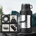 Taza portátil con aislamiento al vacío, termo de acero inoxidable 316 de gran capacidad, hervidor de agua de refrigeración con aislamiento para coche al aire libre