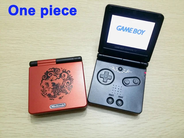 Gameboy Advance SP AGS-001 Consola de juegos GBA SP reacondicionada con nueva pantalla IPS Nueva carcasa y nivel de brillo ajustable