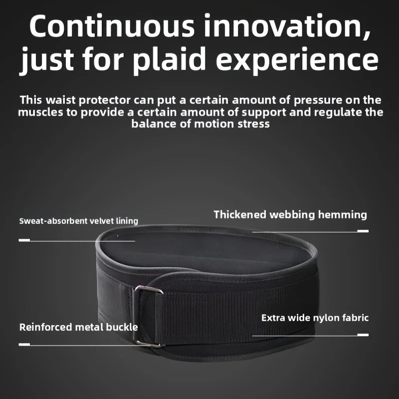 Cinturón de levantamiento de pesas, soporte lumbar mejorado unisex, adecuado para gimnasio, levantamiento de pesas, fitness, sentadillas, culturismo y entrenamiento