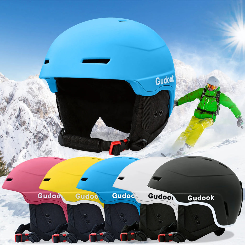 Casco de esquí - Casco de snowboard para adultos y jóvenes - Casco de nieve con carcasa de PC y espuma EPS, casco deportivo para nieve Casco de snowboard