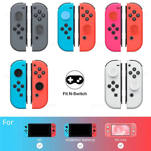 Fundas para palancas de mando Nintendo Switch/OLED/Lite, joystick analógico 3D, botón de repuesto para accesorios de consola NS
