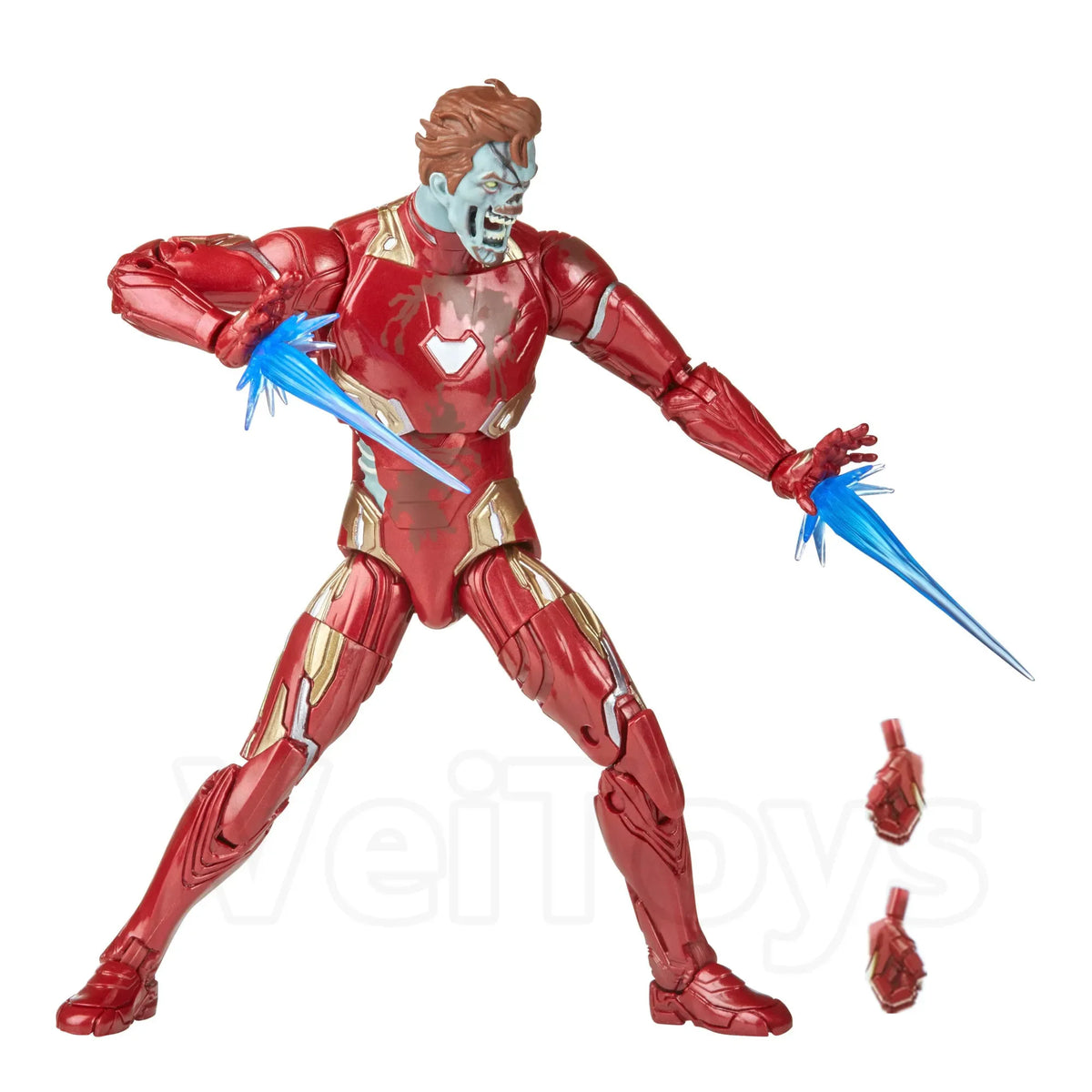 Figura de acción suelta de 6" de Marvel Legends: Iron Man Zombie Khonshu Wave