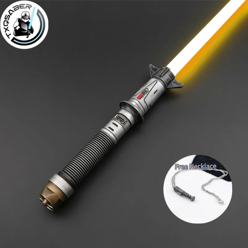 Sable de luz TXQSABER de Baylan Skoll, modelo Combat Proffie 2.2, con sonido Smooth Swing, efecto de bláster, acabado desgastado, cambio de color y juguete de fuerza para Halloween