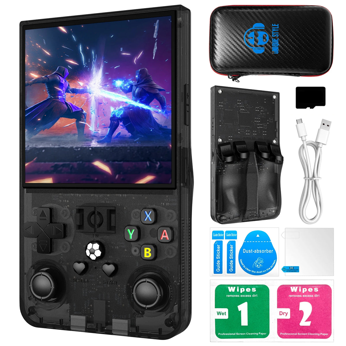 R36MAX Retro Handheld Game Console RK3326 Chip 22000+Games Open Source Linux System 4‘’HD Screen Portable Pocket Game Player