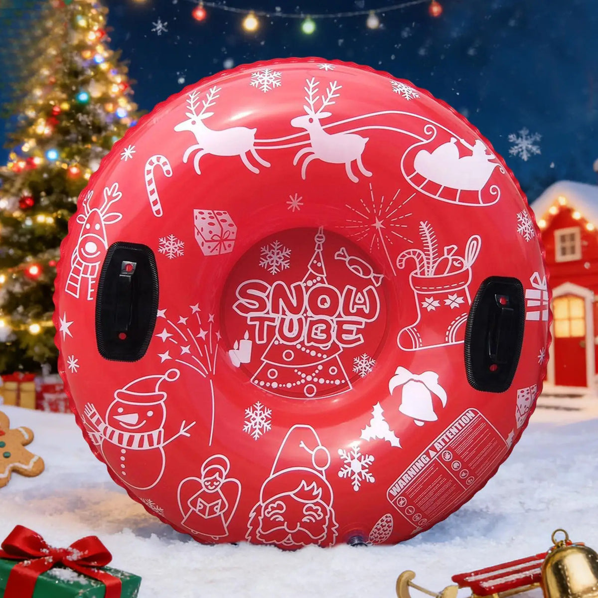 Tubos de Nieve Inflables, Suministros para Toboganes de Invierno, Tubo de Tobogán Resistente para Familias, Niños, Adultos, Adolescentes, Principiantes, Visitantes, Jardín