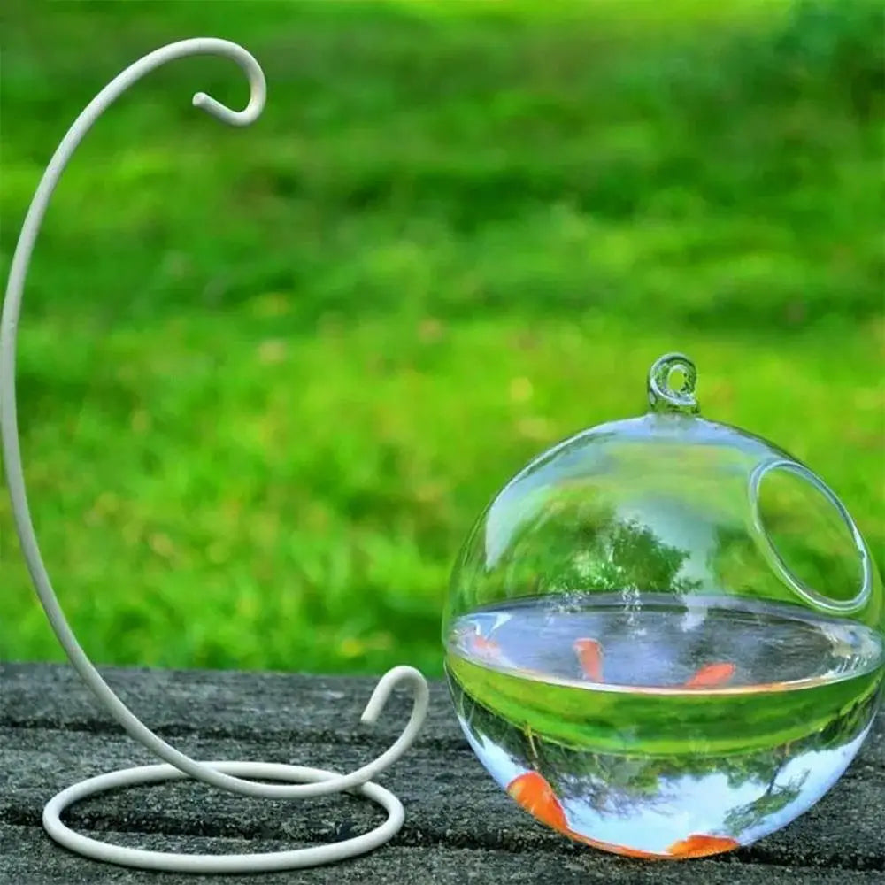 Jarrón hidropónico para colgar en la pared, decoración del hogar, decoración de acuario, pecera de cristal colgante, jarrón, adorno, pecera, pecera