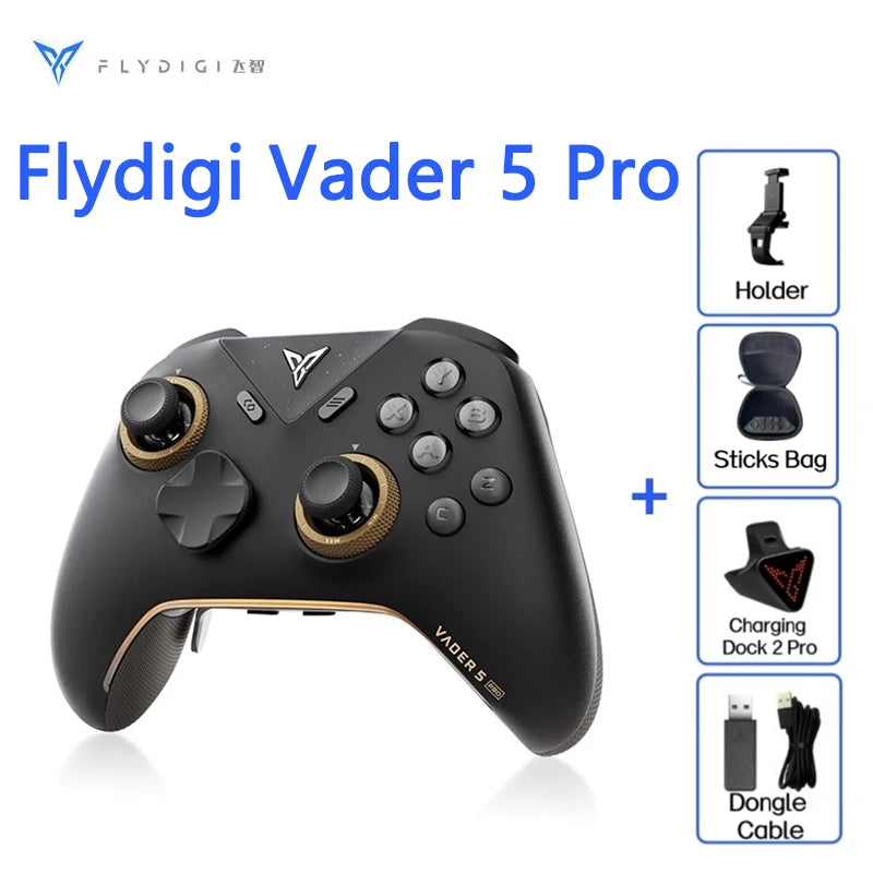 En stock Versión Global Flydigi Vader 5 Pro 5PRO Controlador Mando inalámbrico Bluetooth multiplataforma para PC NS2 Móvil Steam
