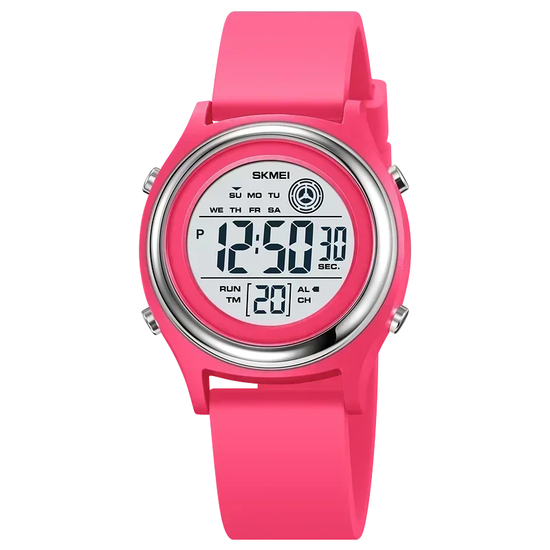 SKMEI Lujo Impermeable Resistente a Golpes Deportivo con Cuenta Regresiva Reloj Digital de Pulsera para Mujer Cronómetro Señora Niña Relojes 2094