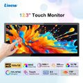 Monitor Portátil Táctil Unew de 12.3 Pulgadas, 1920x720 IPS, Pantalla Secundaria, Pantalla Táctil Capacitiva de 10 Puntos, Monitor Extendido para Laptop