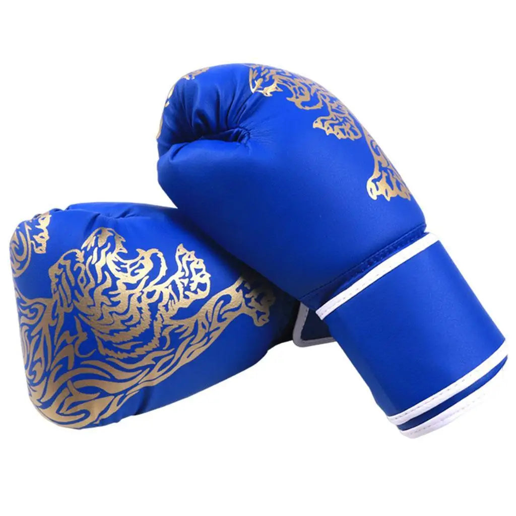 Guantes de boxeo para adultos, guantes de lucha de cuero PU transpirables, guantes de entrenamiento de boxeo para niños, guantes de Kickboxing para gimnasio, deporte interior y exterior