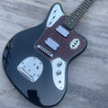 Nueva Guitarra Eléctrica JG Negra con Doble Pastilla Humbucker, Pickguard de Concha de Tortuga, Cuerpo Offset, Guitarra Indie Rock, Envío Incluido