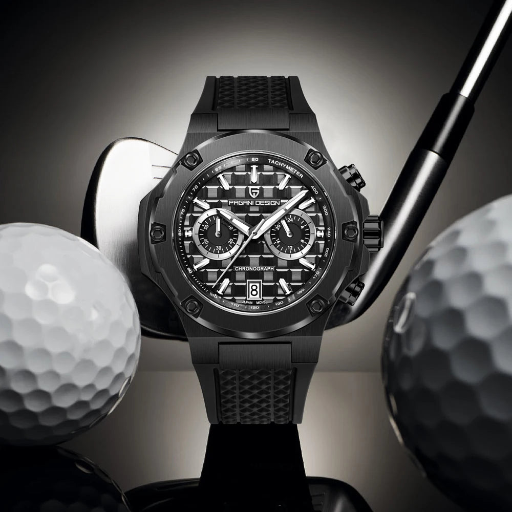 Reloj de cuarzo para hombre PAGANI DESIGN 2026, cronógrafo deportivo de lujo de alta velocidad, reloj para hombre, resistente al agua, luminoso, con cristal de zafiro AR