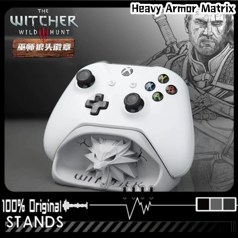 Gran oferta, insignia de cabeza de lobo de mago, soporte de base para mando de juegos Xbox, periféricos, accesorios de ordenador, almacenamiento de escritorio