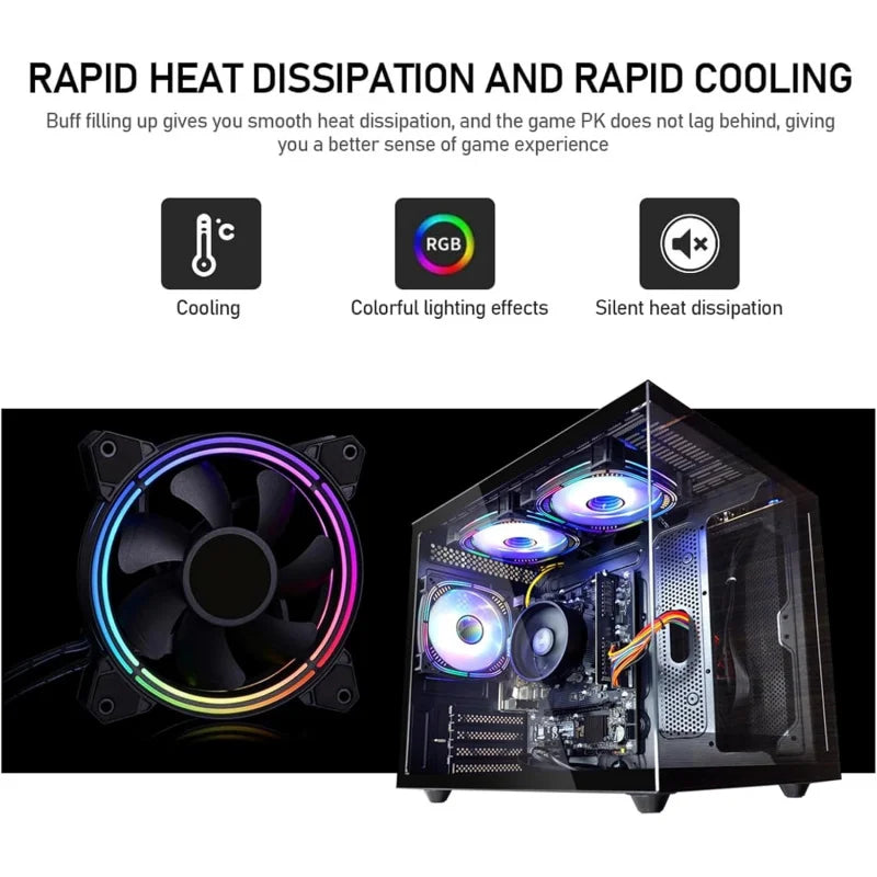 PC para juegos |   Ryzen5 5600GT |   SSD NVMe de 512 GB |   16 GB de RAM |   Torres Preconstruidas con WiFi 6, Computadora de Escritorio Negra