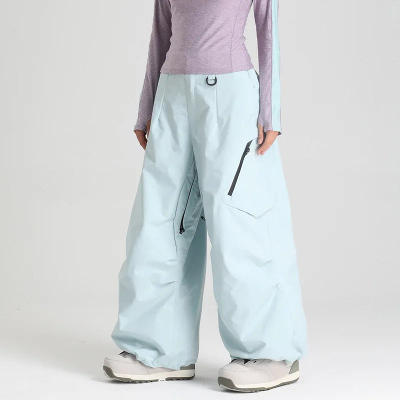 Pantalones de Nieve Holgados para Hombre y Mujer 2026, Pantalones Deportivos para Snowboard y Esquí, Impermeables, Resistentes al Viento, Aislantes, Transpirables para Adultos