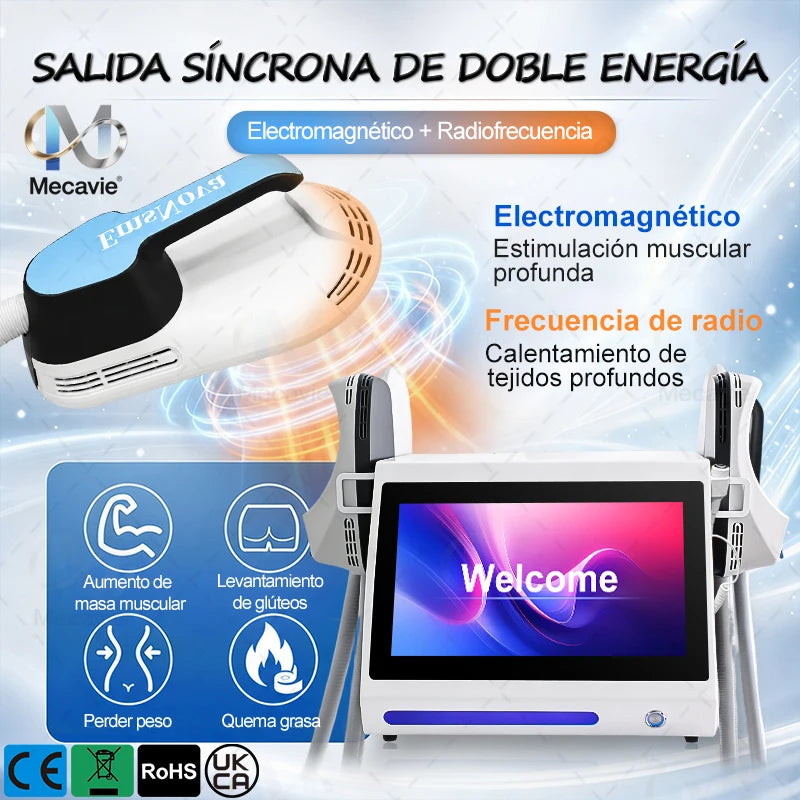 Nueva Máquina de Escultura Corporal Neo EMSNova HIEMT, Equipo de Estimulación Muscular de 7000W para Contorno Corporal, Tonificación de la Piel y Cuidado de Salón