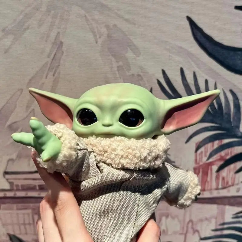 Figura de acción de Star Wars Yoda Baby Grogu de 28 cm, modelo adorable en stock, regalo de cumpleaños para niños, muñeco coleccionable de The Mandalorian, adorno.