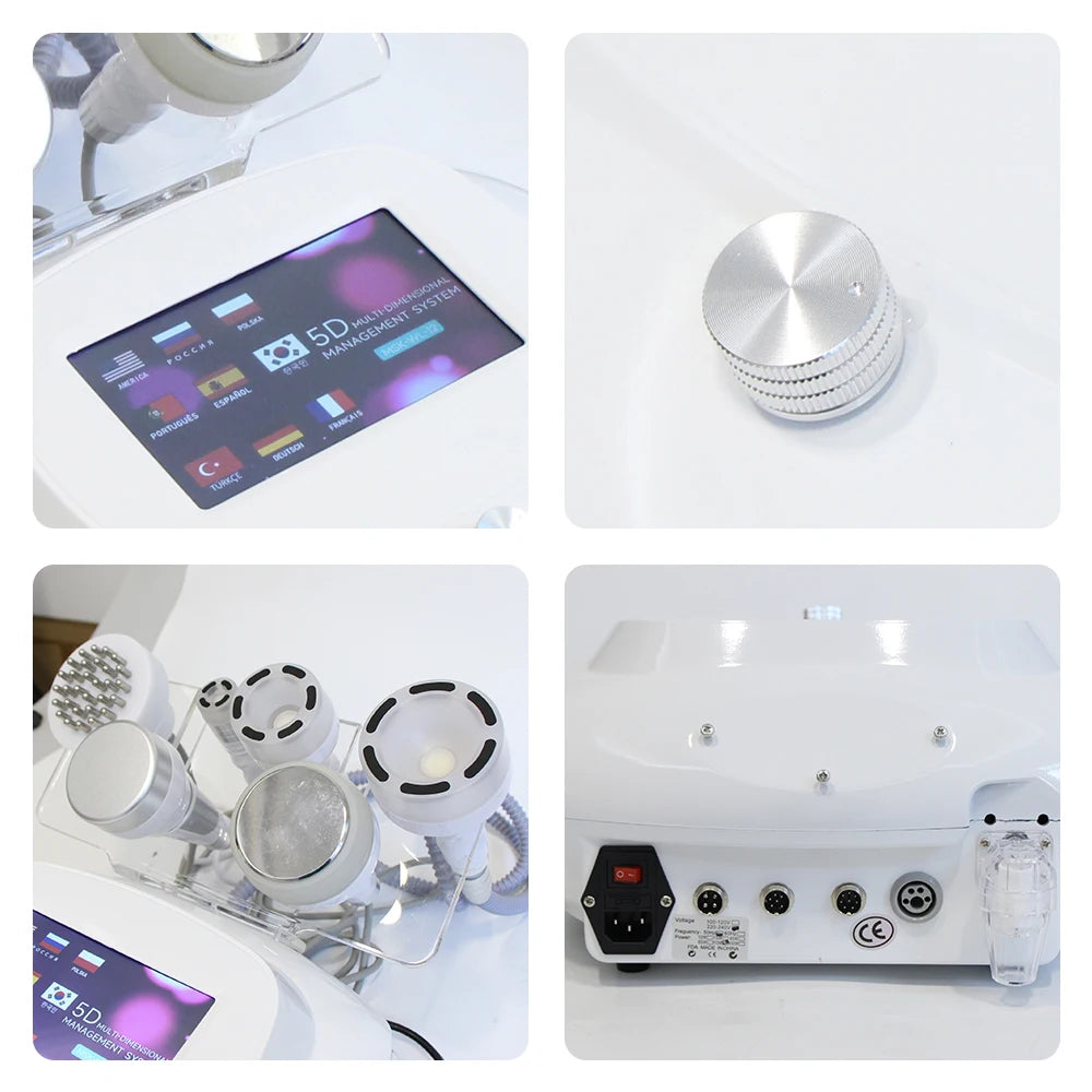 Máquina de cavitación 120K, masaje con vacío, modelado corporal, lifting facial, anticelulítico, vibración con calor, dispositivo de belleza.