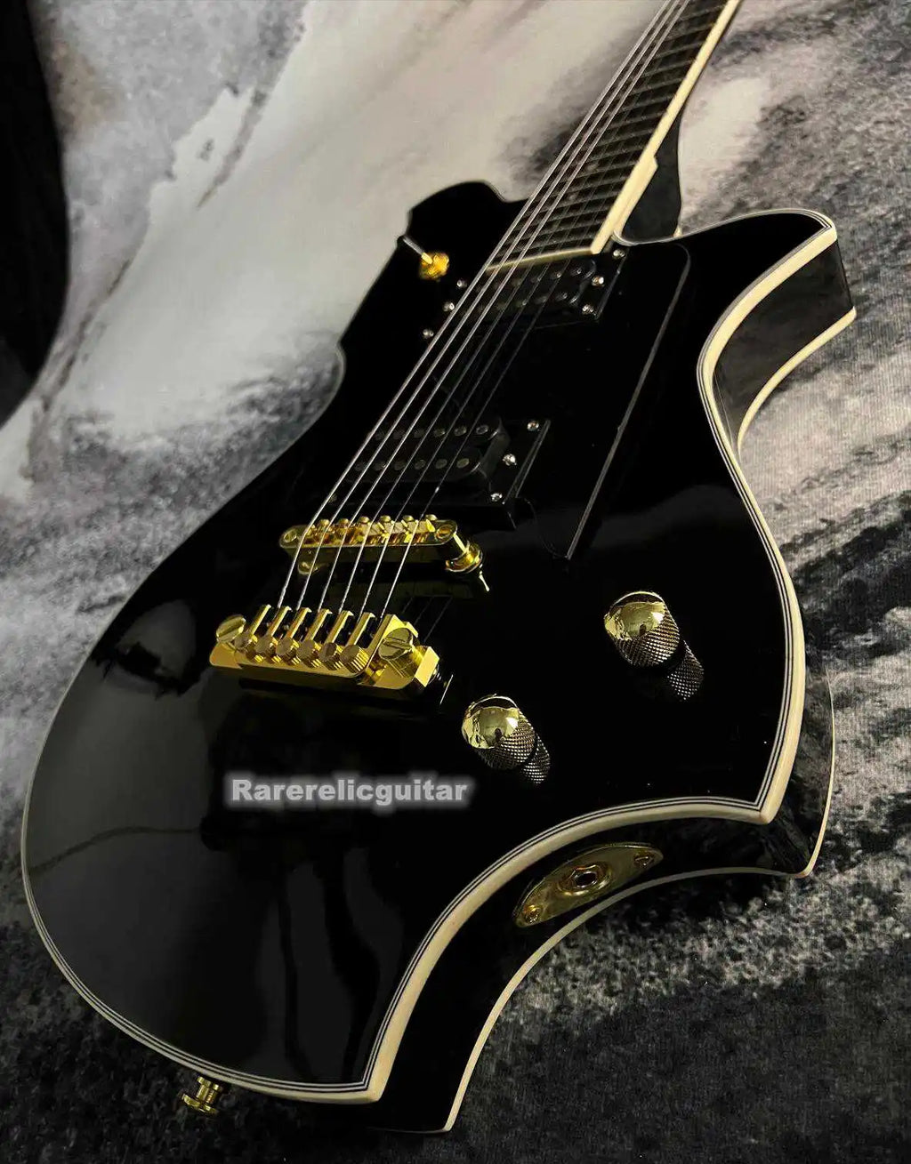 Nueva Guitarra Eléctrica Dream Fernan MV 480HT TOMOYASU HOTEI Signature Negra, Puente TP-9, Clavijeros Grover, Herrajes Dorados