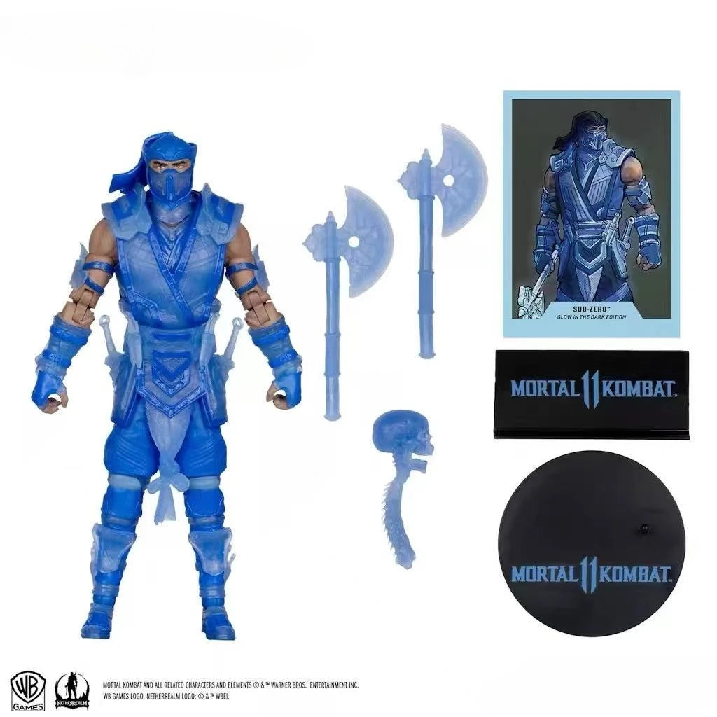 Figura de acción articulada de 17 cm de los personajes de Mortal Kombat: Spawn, Sub-Zero, Scorpion, Kitana y Liu Kang