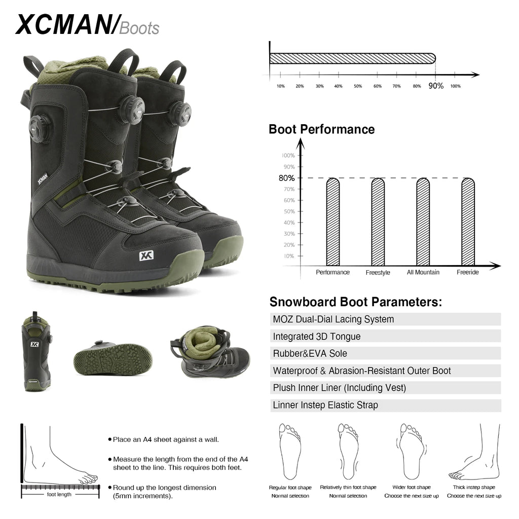 Botas de Snowboard de Invierno Duraderas y Cómodas al por Mayor