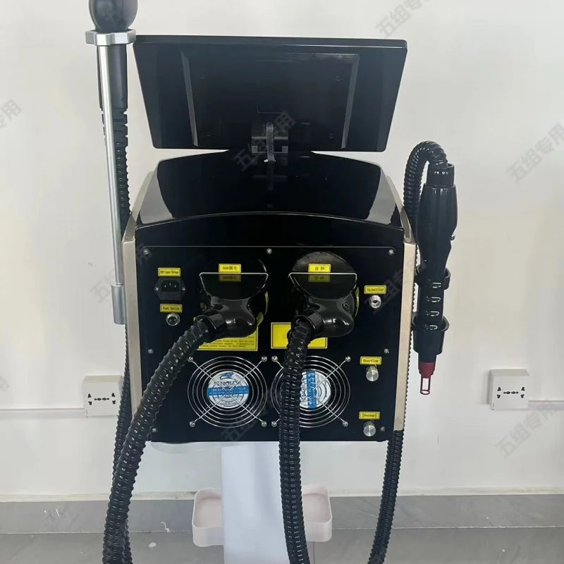 Máquina de Depilación Láser Diodo 2 en 1, Máquina de Eliminación de Tatuajes con Diodo Picosegundo, con 3 Longitudes de Onda: 755, 808 y 1064 nm