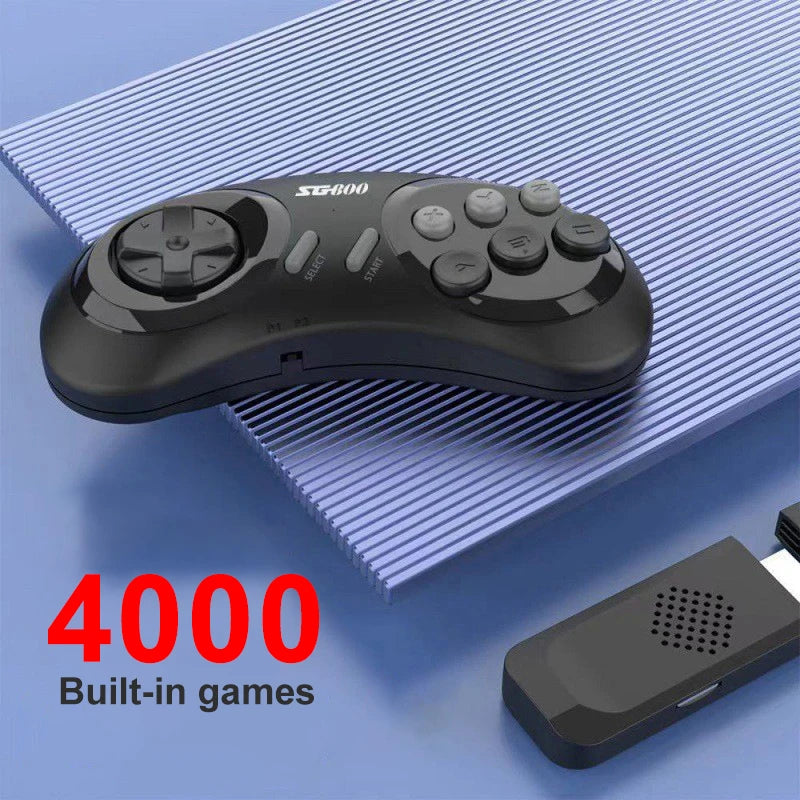 Consola de juegos retro SG800, dispositivo de videojuegos HD para TV de 16 bits para Sega Genesis, 4000 juegos clásicos incorporados con controladores y gamepad