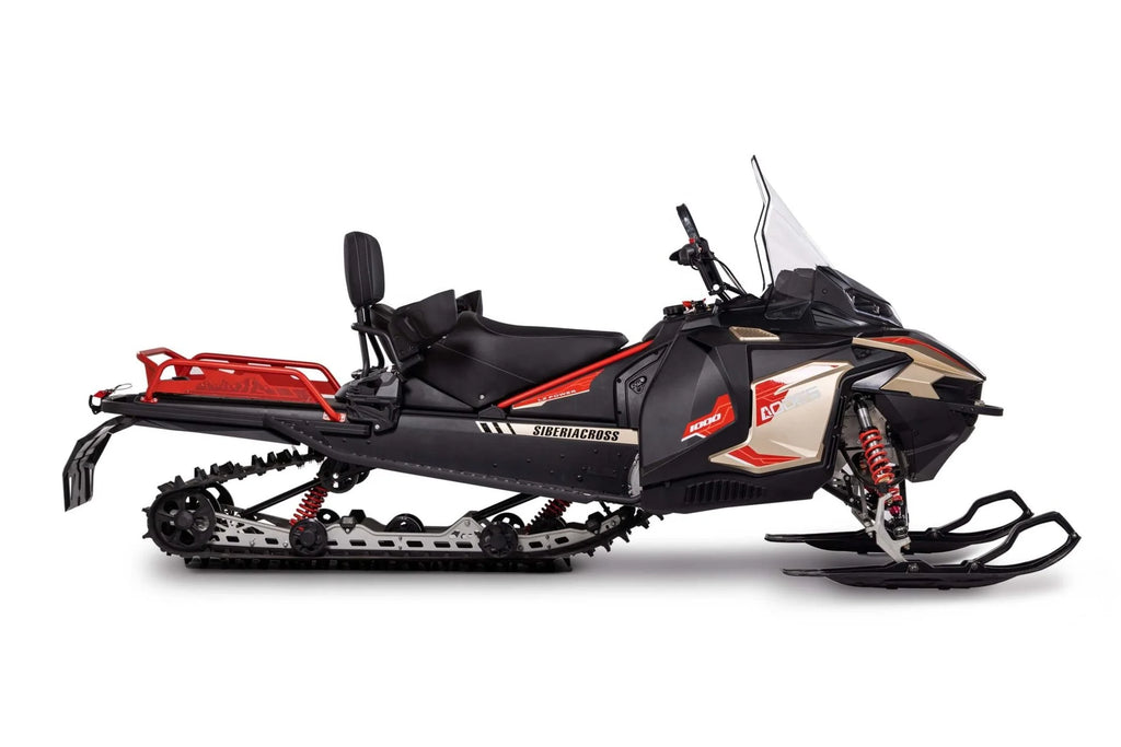 AODES SIBERIACROSS 1000 Moto de Nieve a Gasolina con Control Electrónico, Marcha Atrás, Freno de Disco Hidráulico, Scooter con Motor de 4 Tiempos y 1000cc