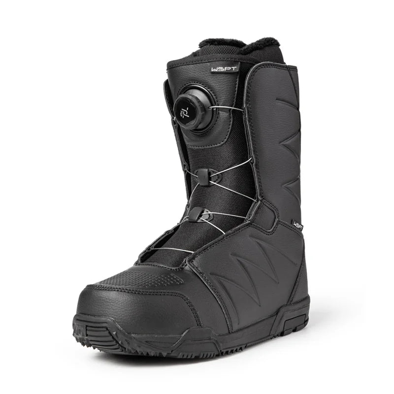 Botas de Snowboard para Adultos, Antideslizantes, Impermeables, con Forro de Terciopelo, Sistema de Cordones de Alambre de Acero, Diseño de Ajuste Rápido, Botas de Snowboard de Calzado Directo