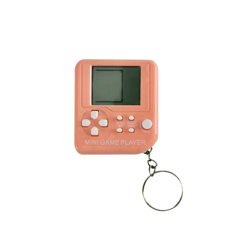 Mini llavero de bolsillo clásico portátil, anillo antipérdida, vídeo nostálgico Retro, máquina de consola de juegos, juguetes para niños, reproductor de juegos