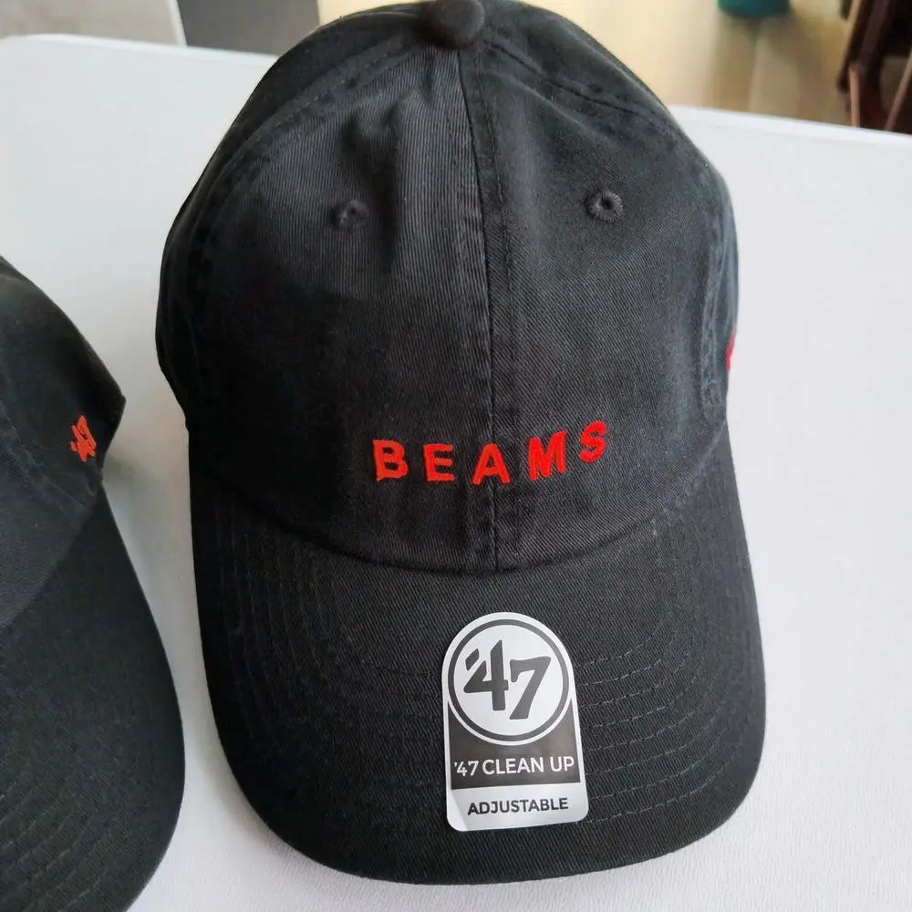 Gorra de béisbol Beam de algodón puro lavado para las cuatro estaciones, estilo vintage con detalle de piel de vaca, ajustable, informal y funcional.