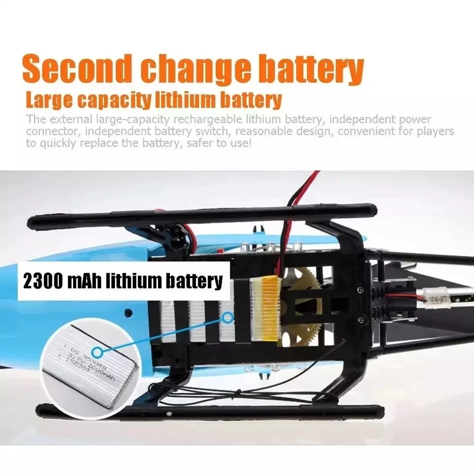 Nuevo helicóptero Rc 3.5CH 80cm avión grande Extra duradero con luces LED aleación para exteriores helicópteros RC distancia de Control 100m