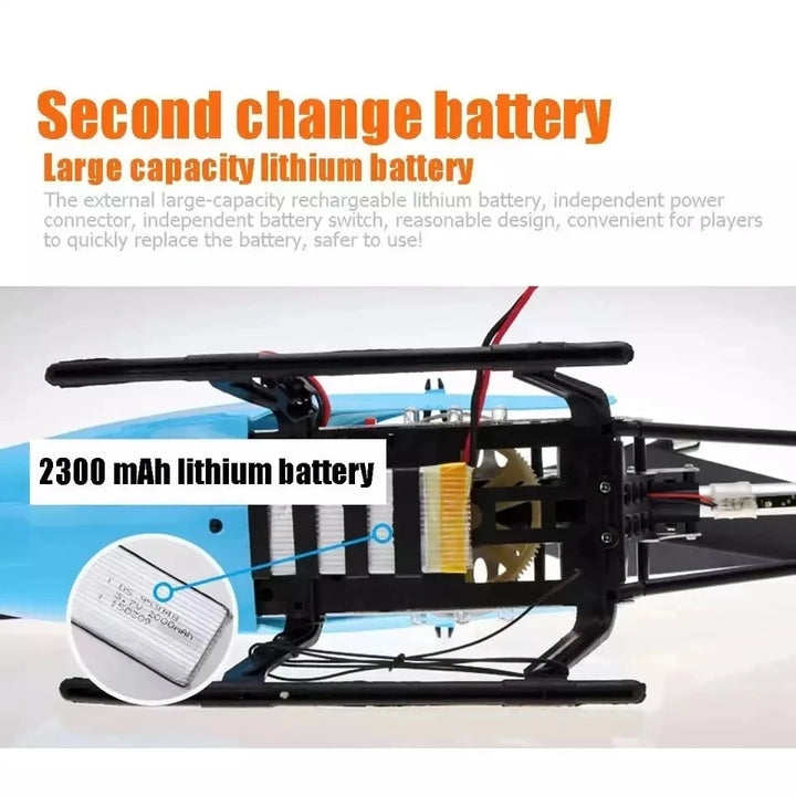 Nuevo helicóptero Rc 3.5CH 80cm avión grande Extra duradero con luces LED aleación para exteriores helicópteros RC distancia de Control 100m