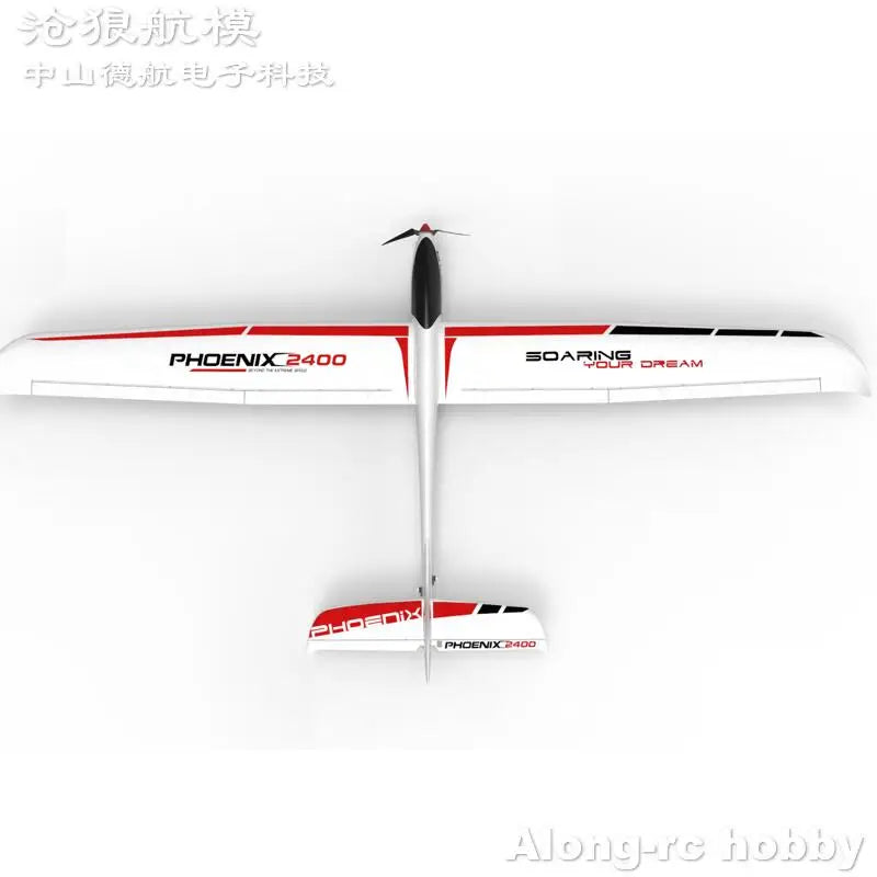 TW759-3 75903 Volantex RC Phoenix 2400 Avión RC de EPO con Envergadura de 2400 mm, Modelo de Planeador, Disponible en Versión PNP o Versión KIT