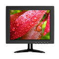Monitor de escritorio pequeño Eyoyo de 10" HD 1024*768, monitor CCTV con pantalla LCD 4:3, puertos HDMI, VGA, BNC, AV, compatible con montaje en pared, altavoz integrado para videovigilancia.