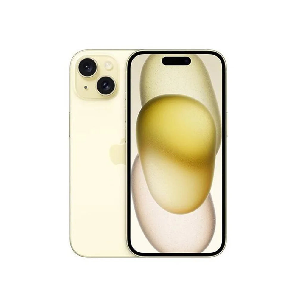 Teléfono reacondicionado Apple iPhone 15, pantalla Super Retina OLED, 128/256 GB ROM, 6 GB RAM, Face ID original, teléfono móvil en excelente estado