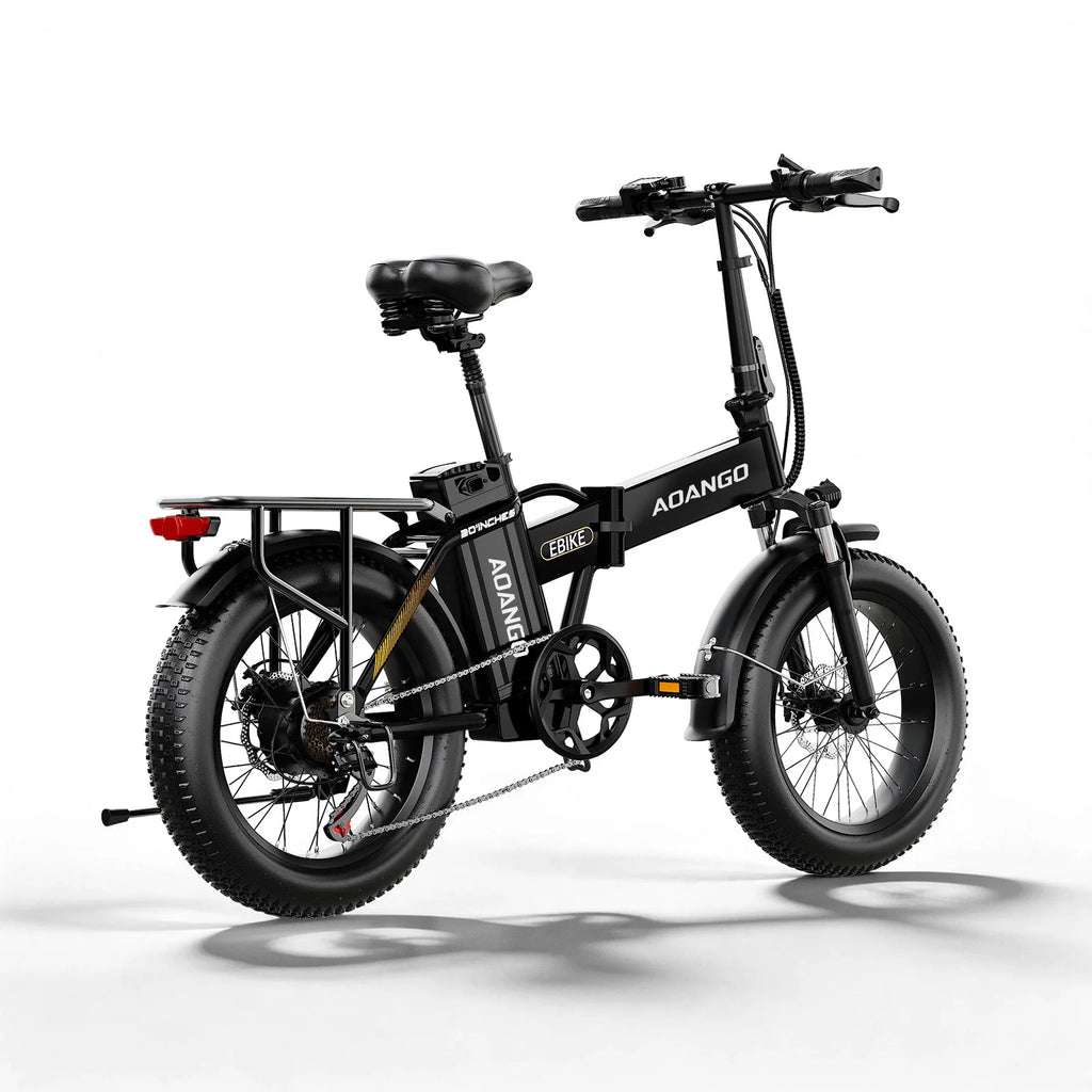 Electric Bike 20 Inch Fat Tire, 48V 50Ah Removable Battery, 7‑Speed E‑Bicycle, Disc Brakes, 240KM Long Range, Adult E‑Bike Aoango F6